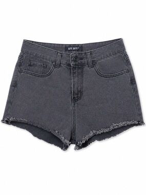 Denim Frayed Shorts